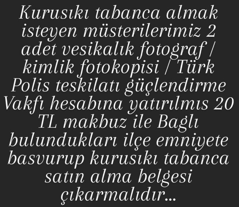 KURUSIKI Ruhsatnamesi in Gerekli Belgeler