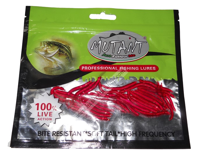 Mutant Professional Fishng Lures Sahte Solucan Krmz-av11701