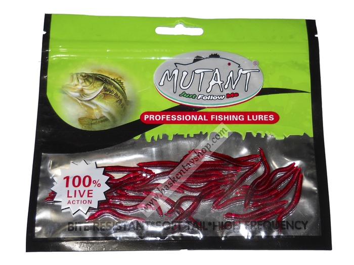 Mutant Professional Fishng Lures Sahte Solucan Bordo-av11703